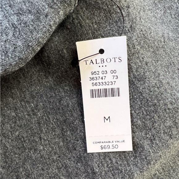 TALBOTS Cotton Deep Dove Grey Heather Leggings - Picture 5 of 5